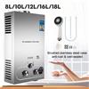 NONE SIHAO Scaldabagno GPL 6L 8L 10L 12L 16L 18L GPL Gas di petrolio liquefatto Propano Butano Scaldabagno Kit caldaia in acciaio inossidabile