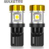 MAXGTRS 2x T10 194 W5W 3030 3020 Chip Led Bianco/Giallo/Rosso 194 168 Lampadine DRL Interni auto Sorgente retromarcia Porta Luce targa 12V