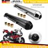 XUDREZ Silenziatore di scarico moto universale Retro Vintage Classic Galvanotecnica Escap Moto per Harley Cafe Racer Bobber CG125 SR400