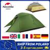 Naturehike Cloud Up Tenda ultraleggera per 3 persone Tenda da campeggio impermeabile per escursionismo all'aperto Ciclismo Zaino in spalla Tende da campeggio da spiaggia 20D con tappetino