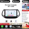 Hizpo Auto Android 14 per Jeep Compass 2017 -2020 Auto Radio Lettore Multimediale Navigazione GPS Carplay Stereo 4G BT No 2din DVD AI