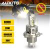 AUXITO H4 LED Lampadina Moto 6000LM 26W 360 6000K Canbus Moto Faro Per Honda Yamaha Suzuki Ad Alta Potenza ZES 12V Faretti