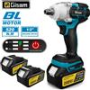 Gisam Avvitatore a Impulsi Elettrico Brushless Gisam 520N.M 1/2 Pollici con Batteria Li-ion per Riparazioni Auto, Compatibile con Batterie Makita 18V
