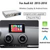 AUTOABC Modulo wireless CarPlay Android Auto per Audi A3 8v Q2 8P 2013-2018 Bluetooth USB Funzioni telecamera retromarcia