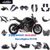 AKOSO Moto Per DUCATI Streetfighter V4 V4S 2019-2024 In Fibra di Carbonio Modificato Parafango Copertura Pannelli Laterali di Scarico Carenatura Accessori