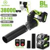ONEVAN ONEGREEN 5000W Brushless Elettrico Ventilatore di Aria 38000RPM Cordless Palmare Polvere di Neve Che Soffia Strumento di Potere Per Makita 18V Batteria Spille
