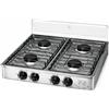 NONE FOGNA A GAS ROYAL SWISS A 4 FUOCI - STRUTTURA IN ACCIAIO INOX, DESIGN PREMIUM, ACCENSIONE SICURA E ALTA EFFICIENZA