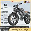 DEEPOWER S8 Bici Elettrica Per Adulti 3500W Doppio Motore 48V 60Ah Doppia Batteria Fuoristrada Bicicletta Elettrica Freno Idraulico 20 "Pneumatico Ebike