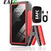 EAFC 2000A Peak Car Jump Starter e Power Bank portatile da 10.000 mAh - Veicoli Boost 12V Benzina 6,0L / Diesel 4,0L