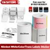 NiiMbot 30-50mm Niimbot Bianco/Colore/Etichette Adesive Termoadesive Rotolo di Carta Adesiva Per Niimbot B1 B21S B21PRO Stampante Portatile