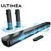 ULTIMEA Apollo S40 Soundbar da 2,2 canali Potenza di picco 100 W, Soundbar Bluetooth 5.3 staccabile 2 in 1 per TV, 3 modalità EQ, Bassi regolabili