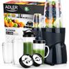 NONE Frullatore per Cocktail e Smoothie 1200W con 4 Bicchieri Senza BPA, Personale 10 in 1 Automatico
