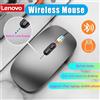 Lenovo Mouse Wireless Lenovo Ultra-sottile 3 Modalità 2.4G USB e 2 Bluetooth con Indicatore di Carica Ergonomico Ricaricabile Silenzioso per PC e Laptop