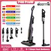 Deerma P40 Pro W Lavapavimenti e Aspirapolvere 18000Pa Aspirazione 99.9% Sterilizzazione Luce Verde Rilevamento Polvere Anti-Intrecci Capelli per Casa Capelli Animali Divano Pulizia Profonda
