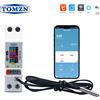 TOMZN Interruttore Automatico Smart WIFI 23mm AC110V 230V 50A TUYA con Misurazione di Tensione, Corrente e Temperatura, Protezione da Sovracorrente