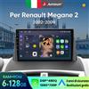 Junsun per Renault Megane 2 2002-2009 9 Pollici 4GB 64GB Android 13 Autoradio GPS Navigazione Carplay DSP Bluetooth FM Supporto Comando Volante Display Touch Ingresso USB AUX Pronto Telecamera
