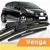 pinmoap Adatto per KIA Venga 2009-2020 Tergicristalli anteriori e posteriori Accessori durevoli per parabrezza auto 2010 2012 2015 2017