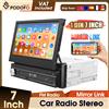 Podofo Autoradio 1 Din 7 Pollici con Schermo Touch Retrattile HD, Lettore Multimediale MP5, Bluetooth, USB, EQ, FM, AUX, MirrorLink
