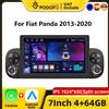 podofo Autoradio Android Podofo con CarPlay per Fiat Panda 2013-2020, Sistema Intelligente 1din, Ricevitore GPS Stereo, WiFi, Lettore Multimediale per Auto, RDS FM, Unità Principale per Cruscotto