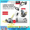 ELOOLE Tagliaerba elettrico 21V, tagliaerba e rifinitore 2-in-1, tagliaerba con asta telescopica regolabile, tagliaerba elettrico per la cura del prato, attrezzi da giardino per batteria Makita 18V con