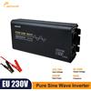 EKPAOWE Inverter di Potenza a Onda Sinusoidale Pura da 3000W (Picco) 1000W, da DC 12V 24V 48V a AC 220V 230V 50Hz, con Raffreddamento Intelligente e Presa EU