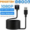 PEGATAH Webcam 1080P Mini Telecamera per Laptop, Videocamera USB, Webcam per Computer con Autofocus, Webcams di Sorveglianza Full HD