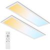 Oraymin Plafoniera LED 24W 58x20cm, 2400LM Dimmerabile, 3000K-6500K con Telecomando, Lampada da Soffitto Rettangolare Moderna per Camera da Letto e Cucina