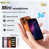 SERVO 18SE MINI Smartphone Android piccolo Dual SIM 3G WCDMA 2GB + 16GB Play Store WiFi Hotspot Bluetooth GPS Sblocco con riconoscimento facciale Fotocamera 3.0" Torcia elettrica Type-C Sveglia