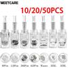 MEETCARE Cartucce a vite per Microneedling Derma Pen 10/20/50 pz, aghi per microneedling per la bellezza della pelle, aghi per Microneedle da 9/12/24/36/42 pin, rotondi, Nano, 3D, 5D
