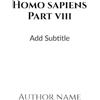 Mawphniang Napoleon Homo Sapiens Part - VIII (Tascabile)