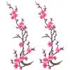 Goutdori Toppe termoadesive con fiori di ciliegio da 2 pezzi, toppe ricamate grandi per decorazioni per riparazioni di abbigliamento, stile 13, 78 pollici 1