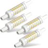 LedWekei Set di 4 lampadine LED R7S da 78mm, 10W, 60 chip 2835SMD, equivalenti a 100W alogena, lineari doppio attacco, per illuminazione a lunga distanza e paesaggistica, bianco caldo 2700K