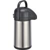 Spetebo Airpot - Caraffa termica in acciaio inox, 2,2 litri, per bevande calde e fredde, a doppia parete, girevole, a prova di perdite