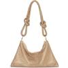 FENXIXIONE Moda Donna Strass Da sera Pochette Borsa Triangolo Scintillante Diamante Borse Damigella d'onore Sposa Borsetta per il ballo Cocktail Festa Matrimonio Impegno