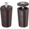 QUARKZMAN 2Pz Tamponi Di Arresto 40 Mm Fermaporta Per Tapparelle Marrone | Tappo Terminale In Plastica Per Tapparelle, Completo Rondelle E Viti, Per Tende A Rullo, Veneziane E Lamelle Tapparelle