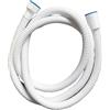 ELTOX Tubo Doccia,Flessibile Doccia Tubo Flessibile For Doccia Flessibile In Acciaio Inossidabile Da 1,5 M 2M Di Colore Bianco(150cm)