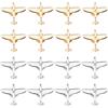 SUPERFINDINGS Spilla aereo 16 colori spilla risvolto argento/oro badge collo in lega per zaino camicia cappello borsa accessori