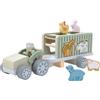 2Kids Toys Wooden Car with Animals 10 pz