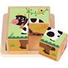2Kids Toys Wooden Blocks Farm 2 4 pz