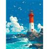 PuzzleTech Puzzle Panoramico 1000 Pezzi Casa sul Mare Paesaggio Difficile Antistress