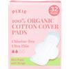 Pixie Cup Pixie mini assorbenti ultra sottili in cotone biologico con ali - ipoallergenici, biodegradabili e senza profumo - flusso leggero (32 pezzi)