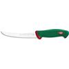Sanelli Premana Professional Coltello Disosso Curvo, Acciaio Inossidabile, Verde/Rosso, 28.5 x 3 x 4 cm