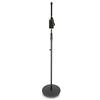 Gravity MS 23 - Asta microfonica dritta con base tonda nero