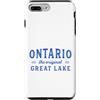 True North Lake Country Custodia per iPhone 7 Plus/8 Plus Ontario Il Grande Lago Originale