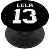 Lula 13 Brazil Retro Vintage Style Lula 13 Lula del Brasile PopSockets PopGrip Adesivo