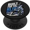 The Deep Fishing Lover Designs Costruito per il mantra Blue Deep Sea Fishing PopSockets PopGrip Adesivo