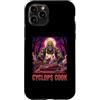 Halloween Glam Retro Vintage Comics Pop Custodia per iPhone 11 Pro Ciclope Cook Sous Chef Ristorante Cibo Spettrale Spaventoso Uomo