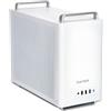 VulTech VCO-M1059-B Case PC Micro-ATX Compatto in Acciaio SPCC, Type-C, USB 3.0, Ventola 80mm Inclusa Senza Alimentatore, Bianco