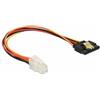 DELOCK 85519 CABLE P4 4PIN M SATA 15PIN H 0.20M