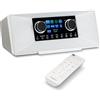 MEDION Radio Internet con DAB+ P85333 (WLAN, FM, Spotify Connect, USB, porta per cuffie, AUX, uscita linea stereo, sleep timer) bianco